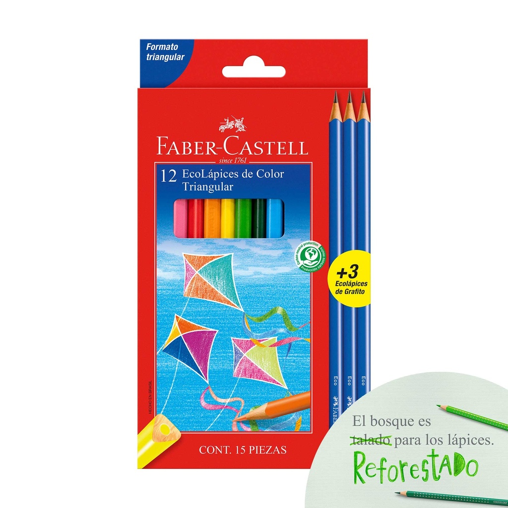 COLOR LARGO X12 120512+2P +TAJ FC (COD 116147) - FABER CASTELL